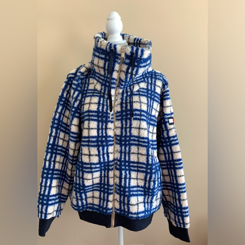 Women’s Plaid Bomber Fleece Jacket - Picture 13 of 13